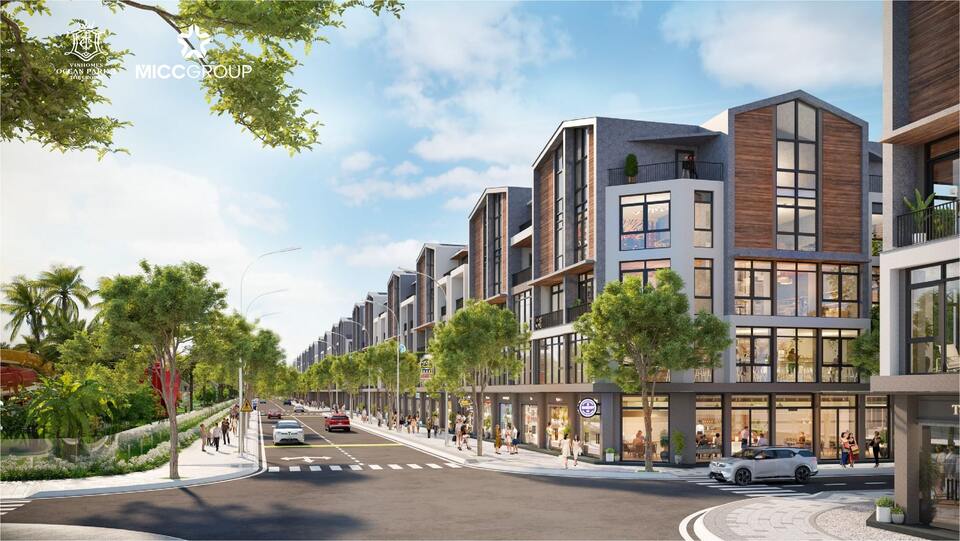 Shophouse Vinhomes Cần Giờ | Cơ hội kinh doanh vàng không thể bỏ lỡ 3 Phối cảnh Shophouse Vinhomes Cần Giờ Green Paradise