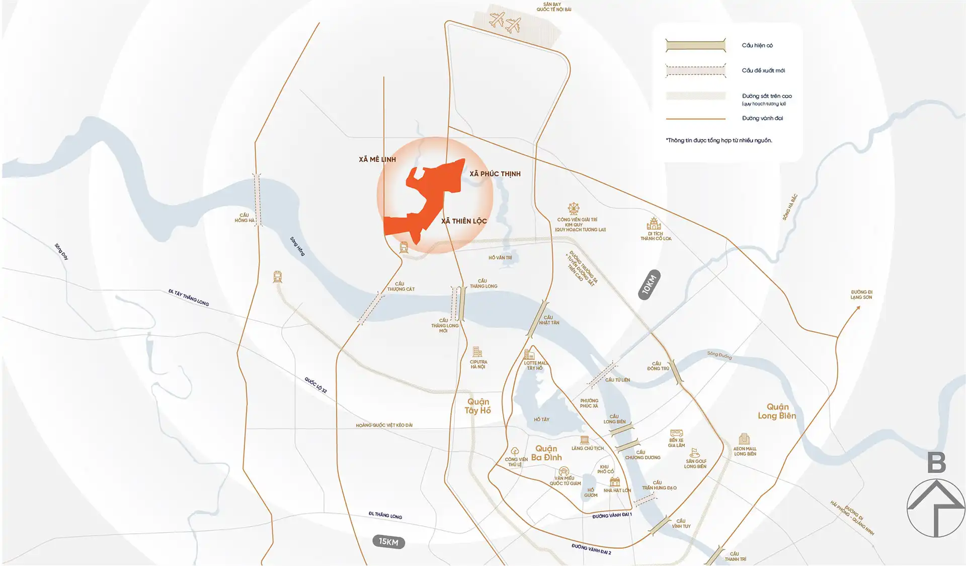 Vị trí dự án Bắc Thăng Long Urban City Vị trí dự án Bắc Thăng Long Urban City