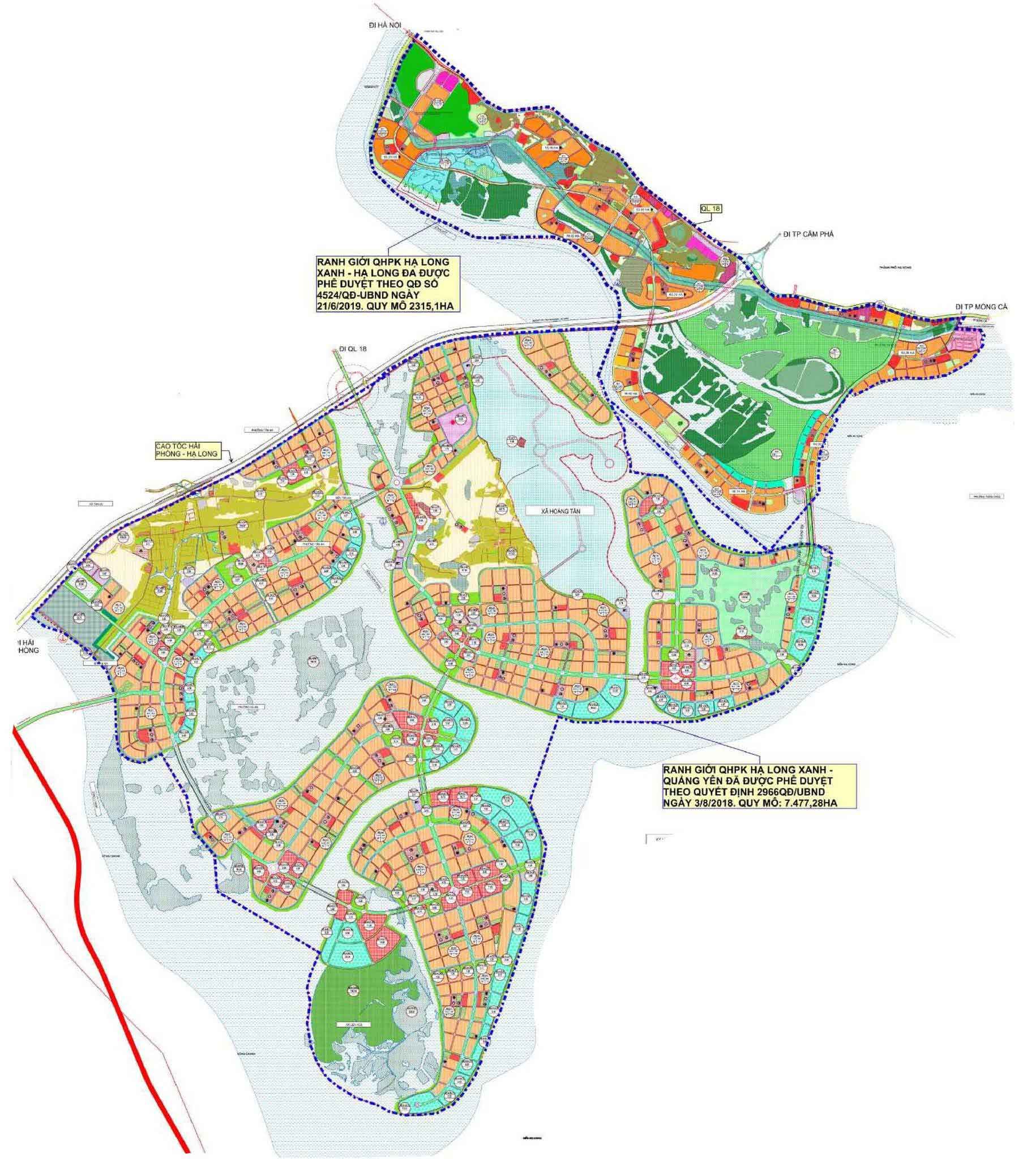 Quy hoạch dự án Vinhomes Hạ Long Xanh Quy hoạch dự án Vinhomes Hạ Long Xanh