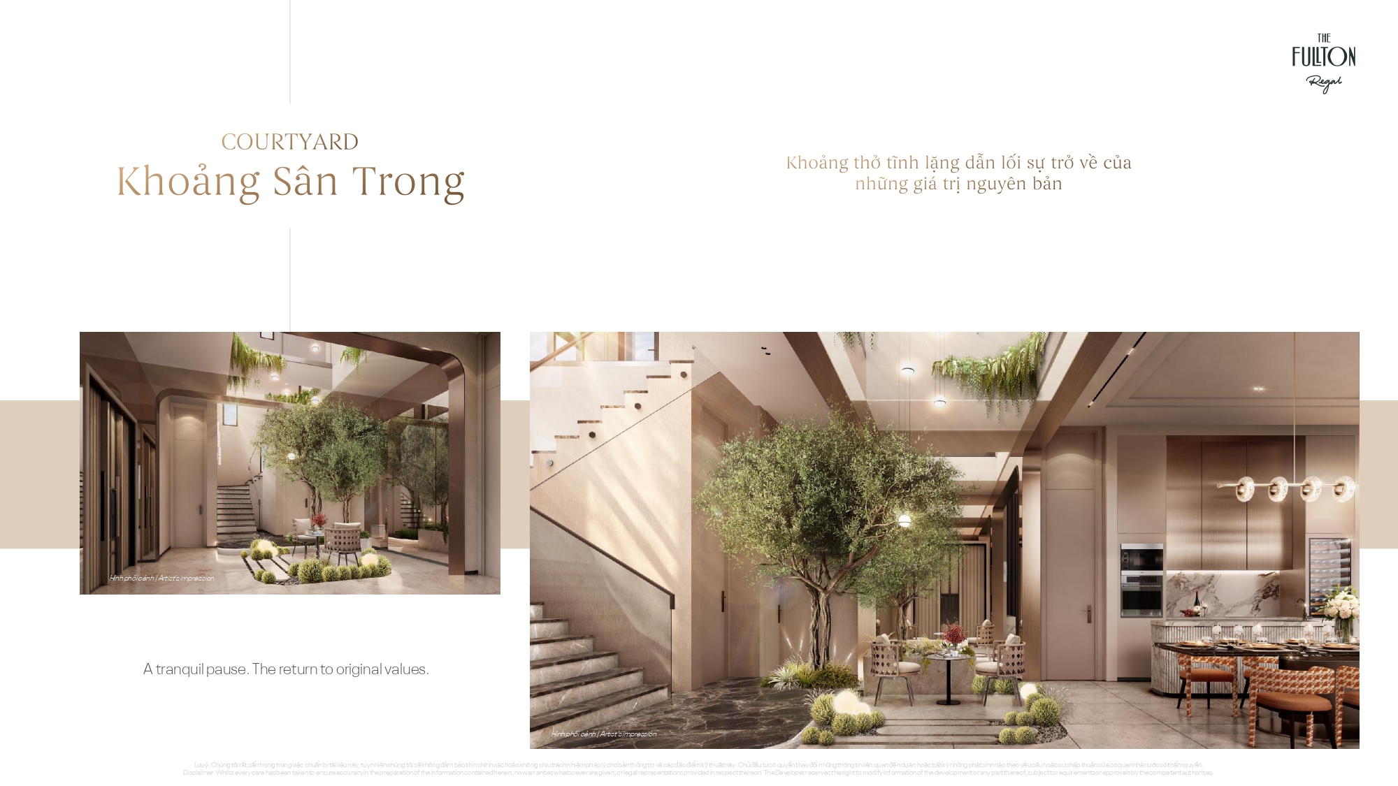 Khoảng sân trong tại The Courtyard