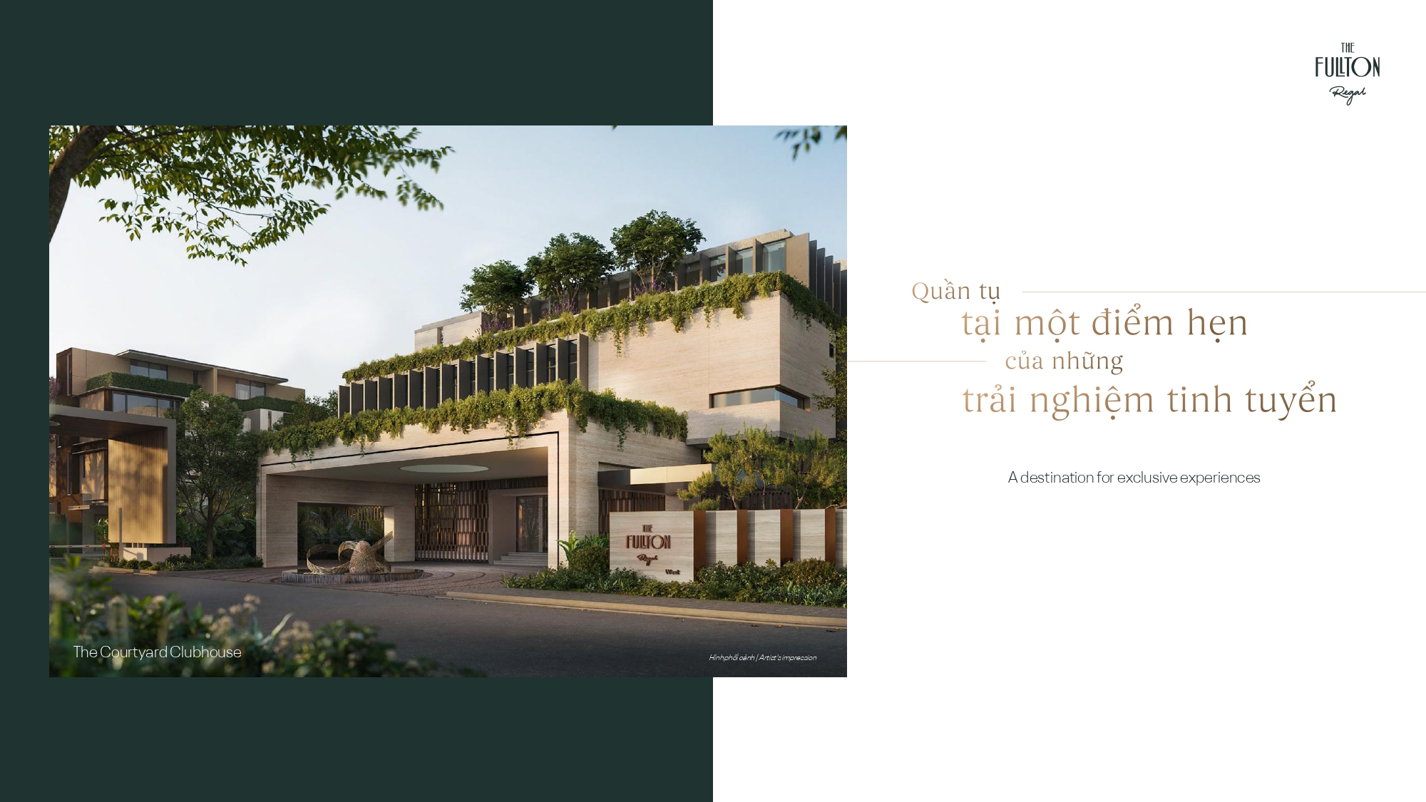 Clubhouse The Courtyard – trung tâm tiện ích và sinh hoạt cộng đồng của The Fullton Regal.