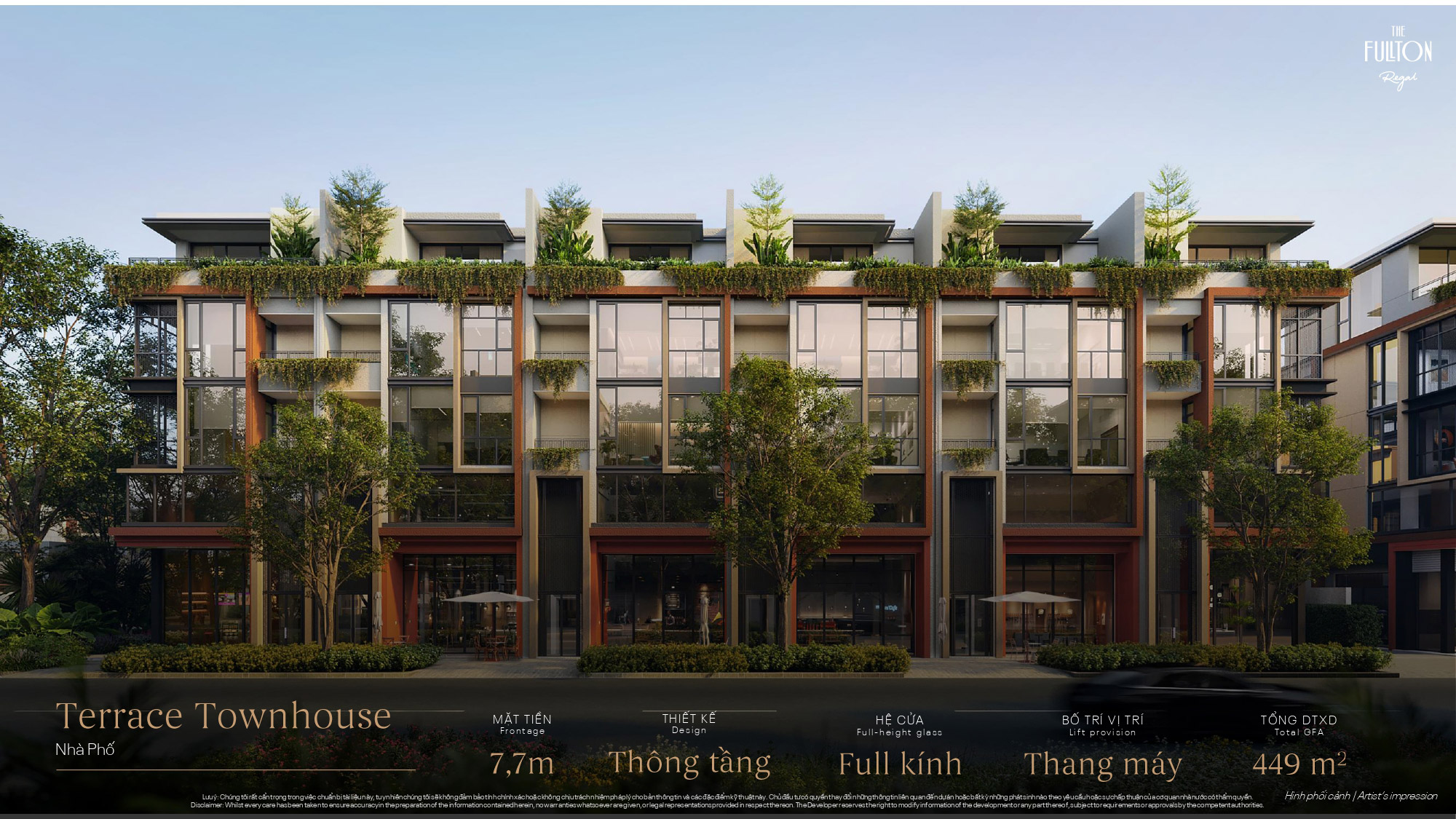 Phối cảnh nhà phố Terrace Townhouse